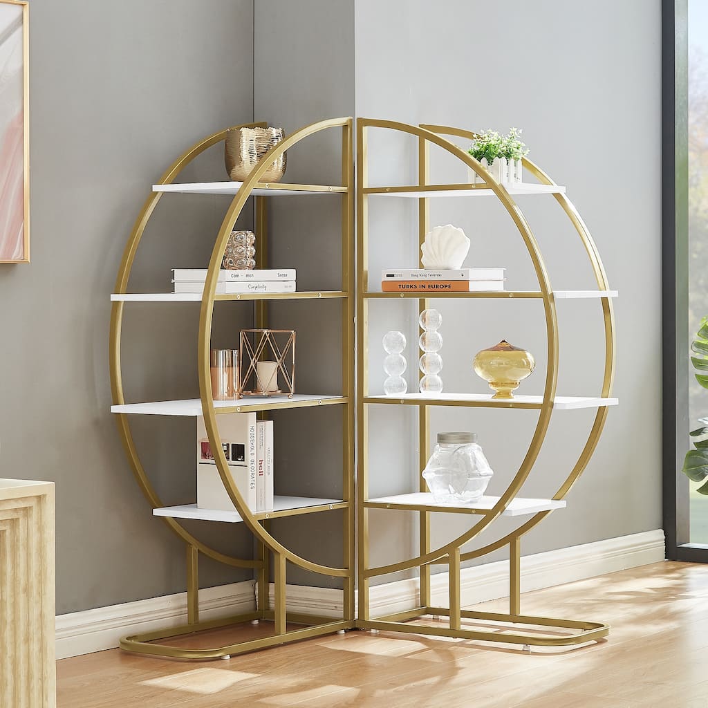 4 Tiers Home Office Open Bookshelf