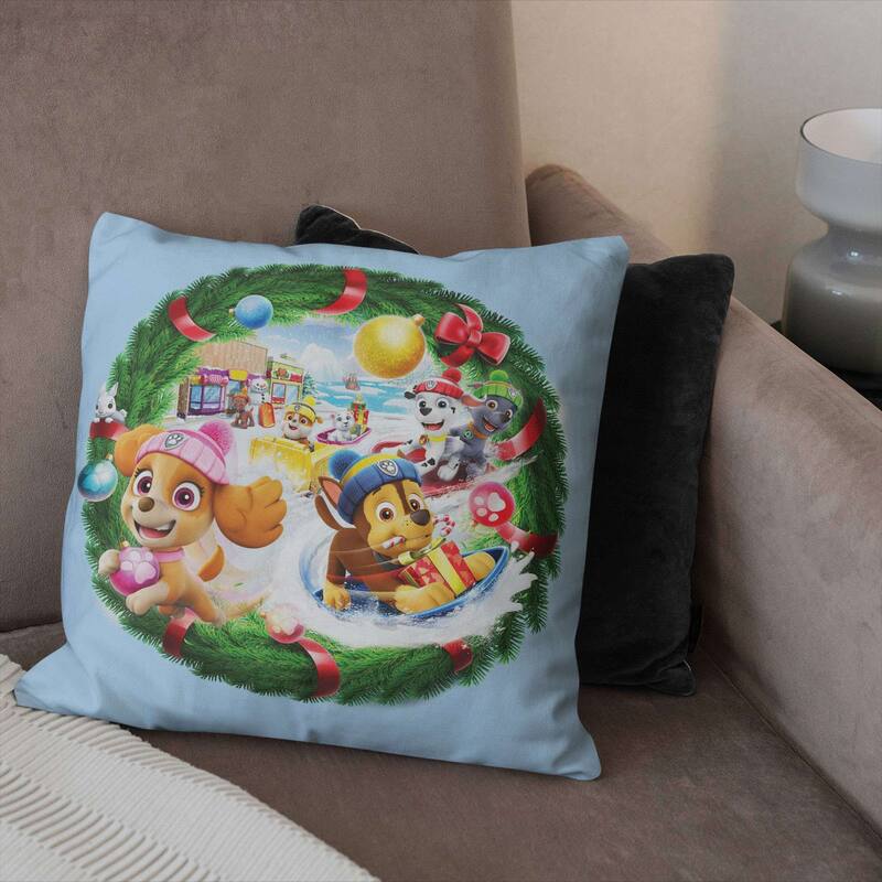 Nickelodeon Paw Patrol Festive Fun 18 Inch Throw Pillow