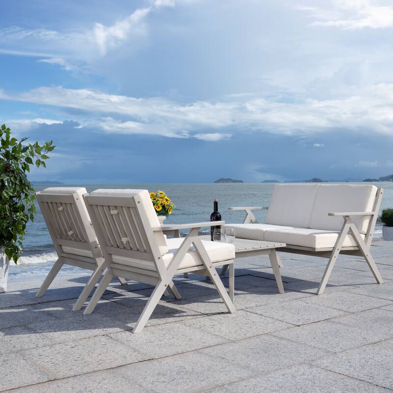 SAFAVIEH Outdoor Adalgisa 5-Piece Outdoor Set - 31W x 31D x 49H