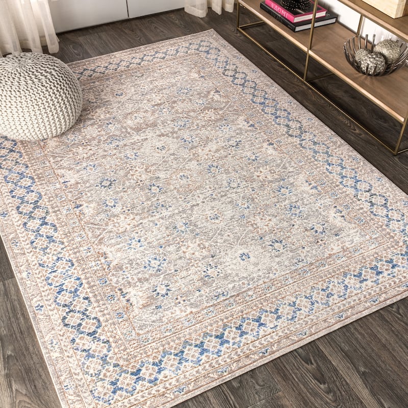 JONATHAN Y Xlendi English Country Argyle Area Rug