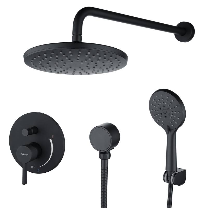 Shower System Set Bathroom 9 Inches Rainfall With Handheld Sower