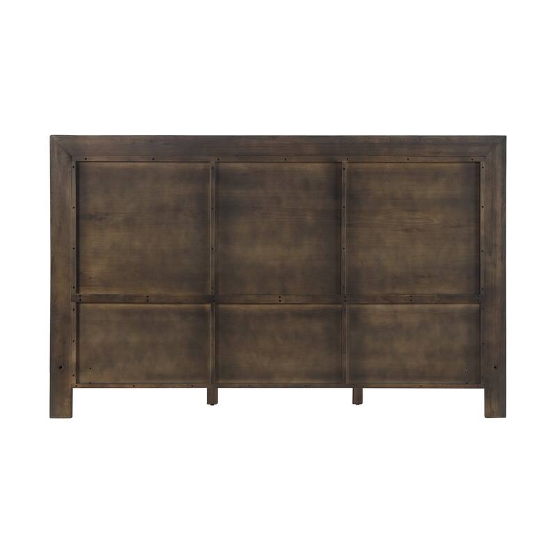 Marquis Platform Bed Frame in Oak Wood with Faux Leather Headboard and Black Metal Legs