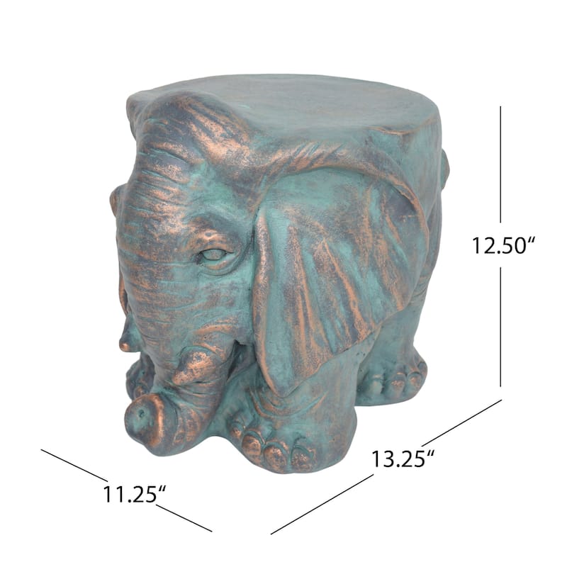 ELEPHANT GARDEN STOOL statues