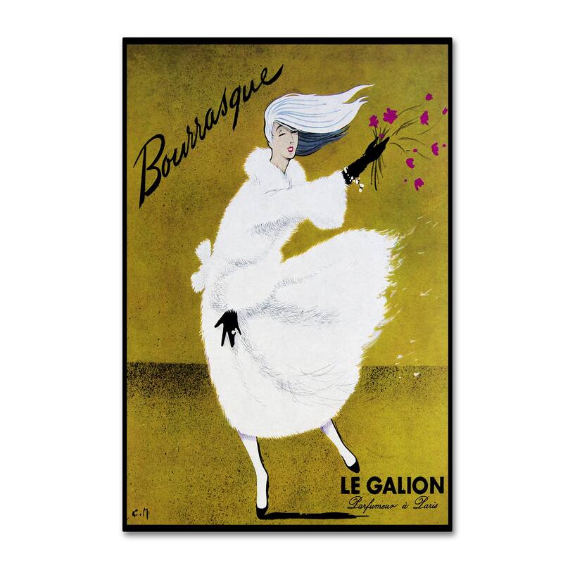 Vintage Lavoie 'Bourrasque Eau Le Galion' Canvas Art - 22 x 32