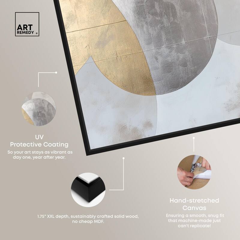 Golden Orb I Canvas by Art Remedy