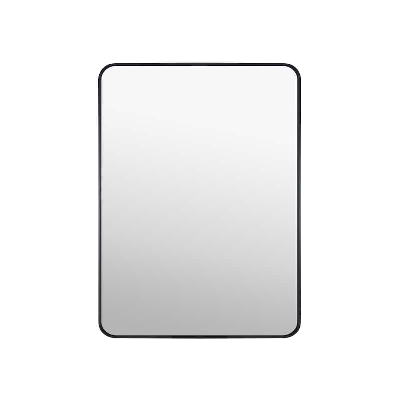 Modern Bathroom Rectangular Wall Mounted Anodized Aluminum Framed Vanity Mirror