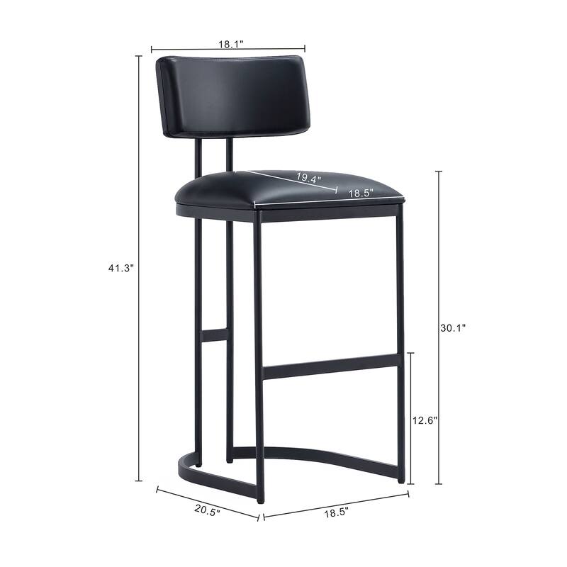 Manhattan Comfort Juno Metal Barstool
