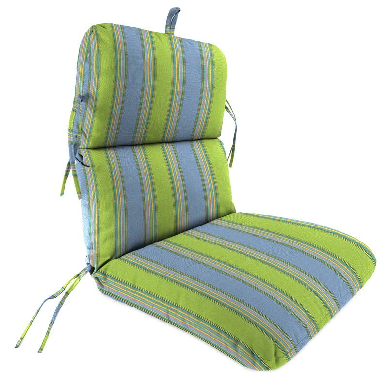 Sunbrella 22" x 45" Outdoor Chair Cushion with Ties and Loop - 45'' L x 22'' W x 5'' H - Bravada Limelight