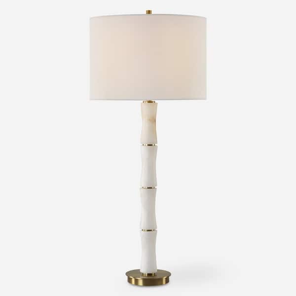 slide 2 of 8, Uttermost Unify Alabaster Table Lamp - 32.25'' H X 14'' W X 14'' D
