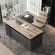 preview thumbnail 4 of 34, L-Shaped Executive Desk Adjustable Height with Universal Charging Ports Drawers and Cable Management
