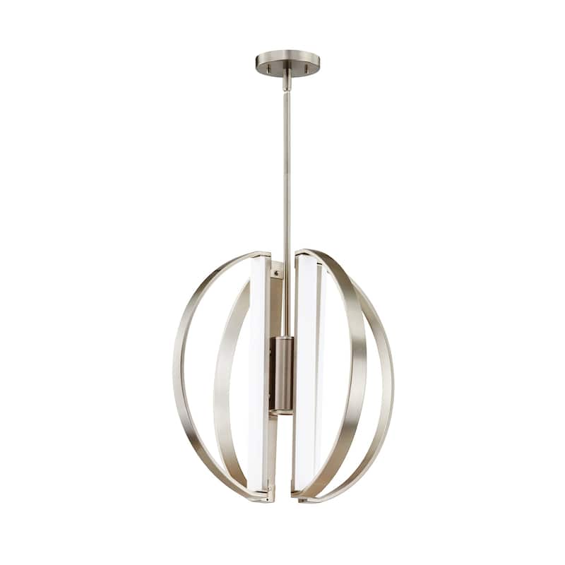 Liv 18" LED 5-Light Chandelier - Brushed Nickel