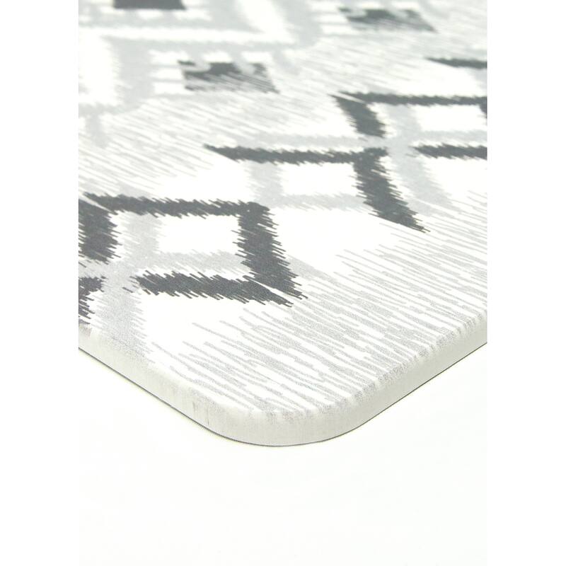 FloorPops Dierdre Grey Stone Quick Drying Mat