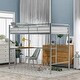 preview thumbnail 1 of 40, Twin Loft Bed with Built-in Desk and Guardrails Silver