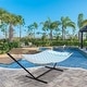 preview thumbnail 17 of 65, Outdoor 55 Inch 2 Person Hammock with Stand and Pillow by Suncreat