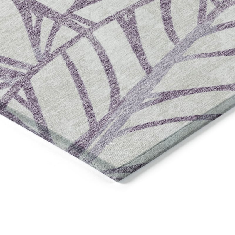 HomeRoots Floral Transitional Rectangle Outdoor Rug