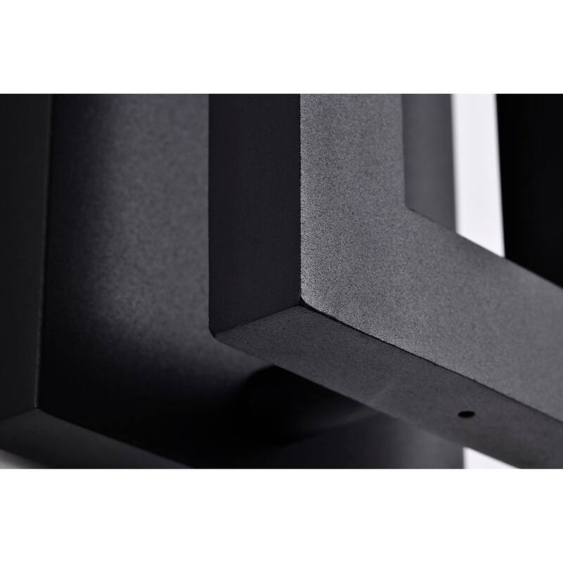 Crew 32 Watt 15 Inch LED Outdoor Sconce Sand Black Finish - Sand Black