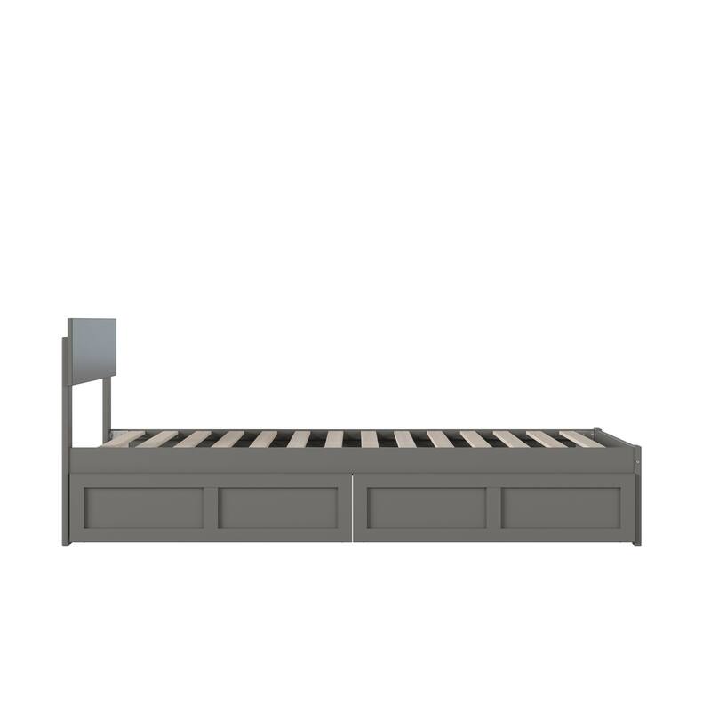 Boston Modern Contemporary Bed with 2 Extra Long Drawers