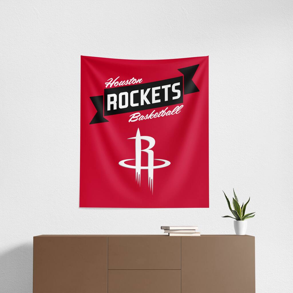 NBA Premium Rockets Printed Wall Hanging - 34"x40"