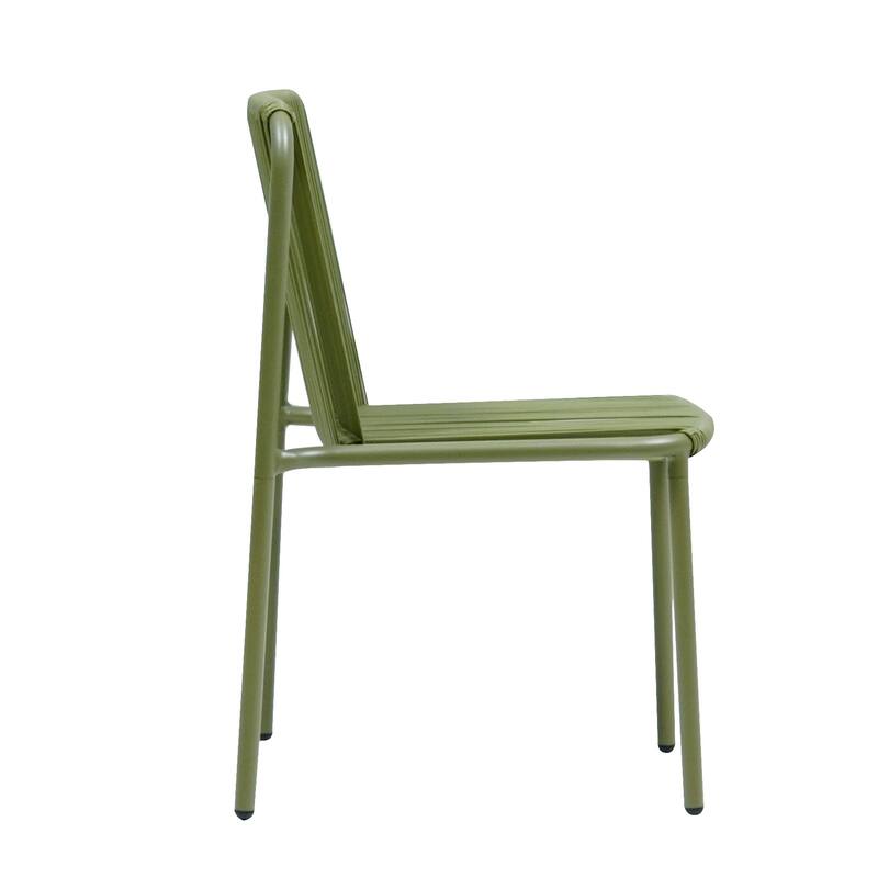 Christopher Knight Home - Burgess Space-Saving and Stylish Outdoor Stacking Dining Chairs