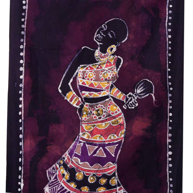 Novica Handmade Empress Dance Cotton Wall Hanging