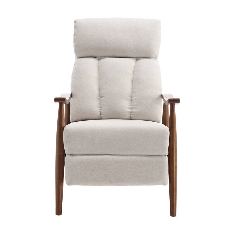 Modern 26.38" Upholstered Adjustable Chaise Lounge Chair with Wood Frame for Living Room