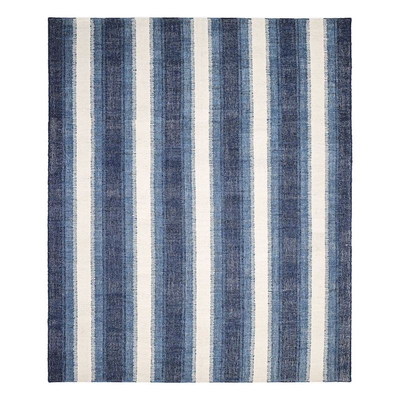 Overton Handmade Modern Contemporary Striped Area Rug