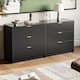 3 Drawer Fluted Dresser, 32 Inch Wide Nightstand with Large Drawer End Table for Bedroom