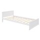 preview thumbnail 15 of 57, Contemporary Twin size Loft Bed with a Stand-alone bed, Shelves, Desk and Wardrobe, Health and Comfort, Maximized Space, White