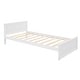 preview thumbnail 15 of 57, Twin Loft Bed with a Stand-alone bed, Shelves, Desk and Wardrobe, White