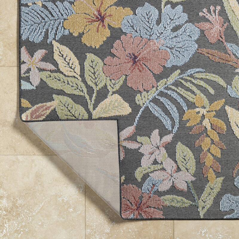Livabliss Lakeside Coastal Floral and Botanical Area Rug