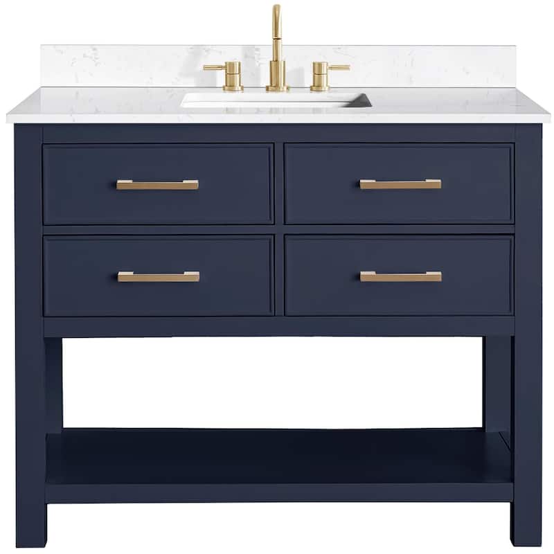 Avanity BROOKS-VS43-E Brooks 43" Free Standing Single Basin Vanity Set - Navy Blue - Colored