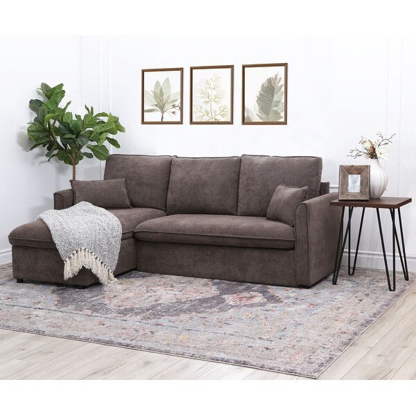 Copper Grove Carty Brown Storage Sectional. Opens flyout.