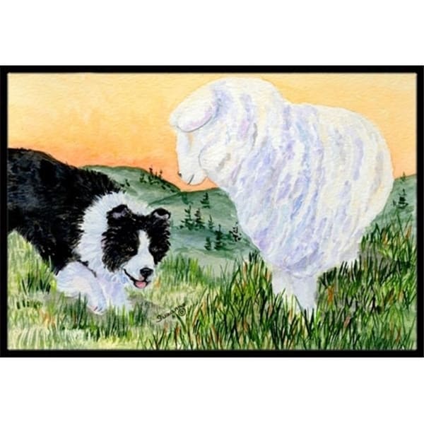 Carolines Treasures SS8103MAT 18 x 27 in. Border Collie Indoor Outdoor Mat
