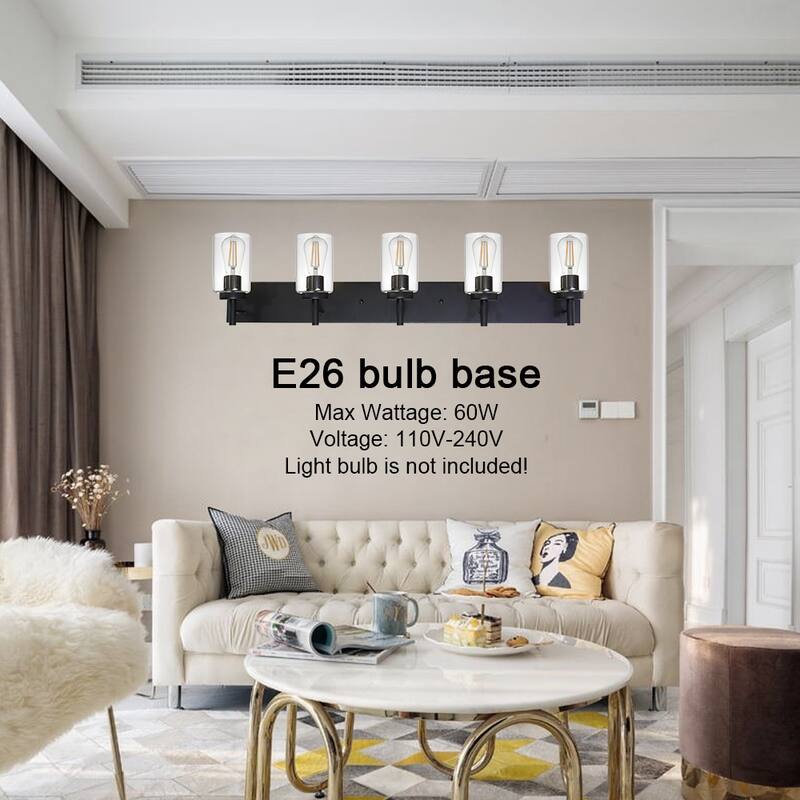 Farmhouse Wall Lighting with Clear Glass