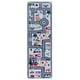 preview thumbnail 1 of 3, SAFAVIEH Tacoma Kids Eltje Kids & Tween Rug 2'6" x 8' Runner - Ivory/Grey