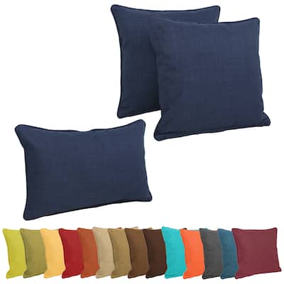 Blazing Needles Delaney 3-Piece Indoor/Outdoor Throw Pillow Set