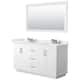 Option White / White Quartz Top / Brushed Nickel Hardware