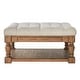 preview thumbnail 22 of 36, iNSPIRE Q Artisan Lennon Baluster Storage Tufted Ottoman Table