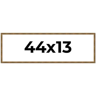 44x13 Frame Gold Picture Frame - Complete Modern Photo Frame Includes