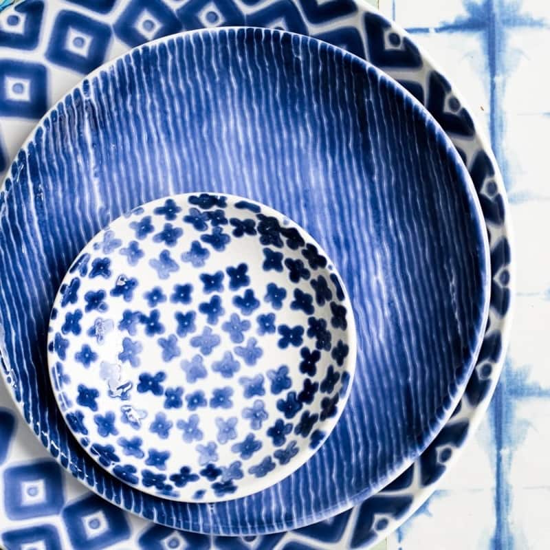 viva by VIETRI Santorini Diamond Medium Serving Bowl