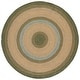 preview thumbnail 15 of 73, SAFAVIEH Handmade Braided Jemima Country Rug 6' Round - Brown/Dark Green