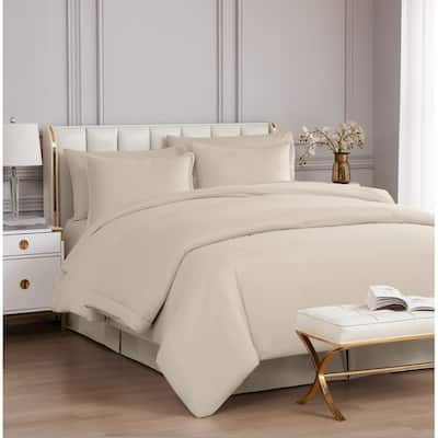 Microfiber Tailored with split open corners on bottom & one pleat on each side bedskirt