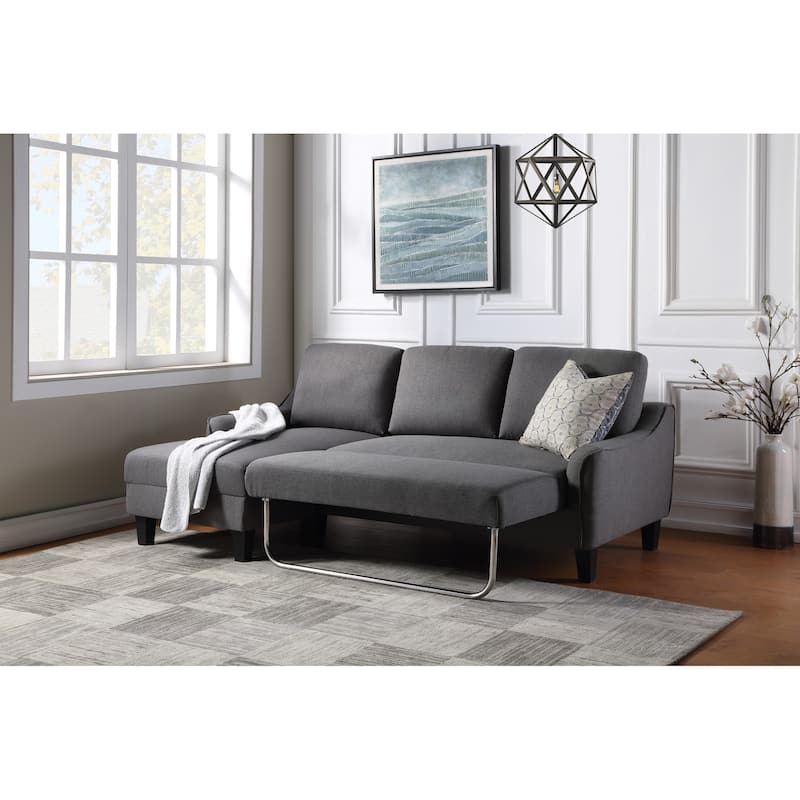 Lester Chaise Sleeper Sofa - Grey