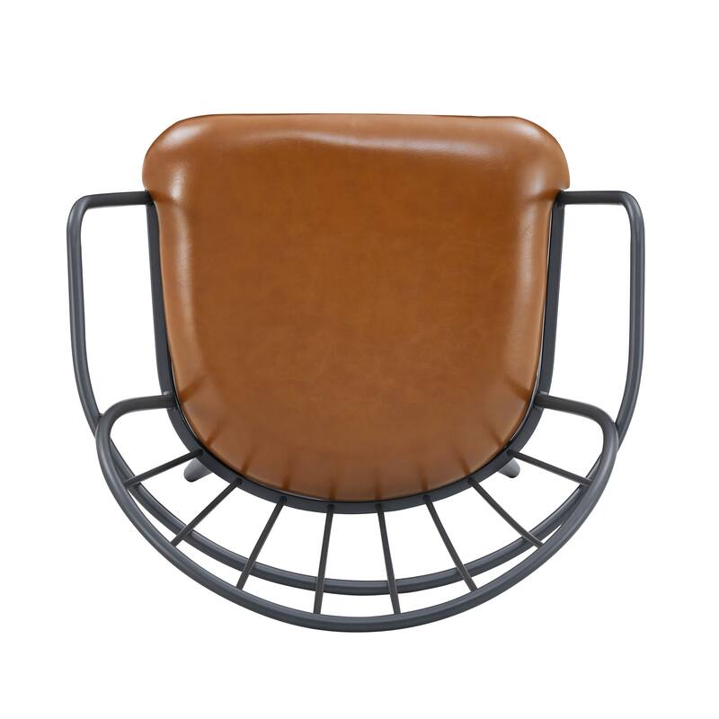 Indoor Upholstered Dining Chair With Metal Legs (Set of 2)