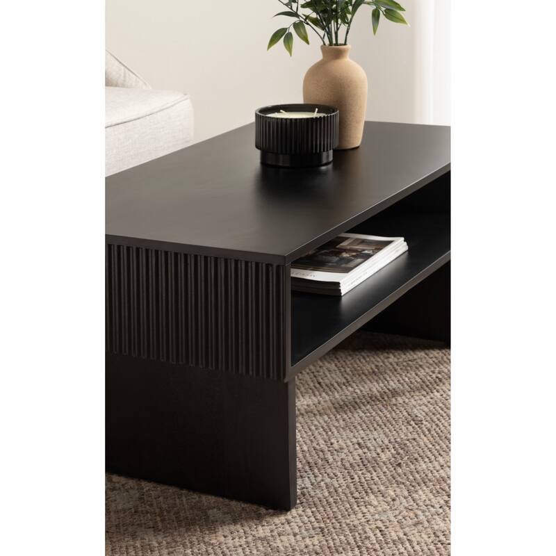 Kate and Laurel Torroba Ribbed Coffee Table