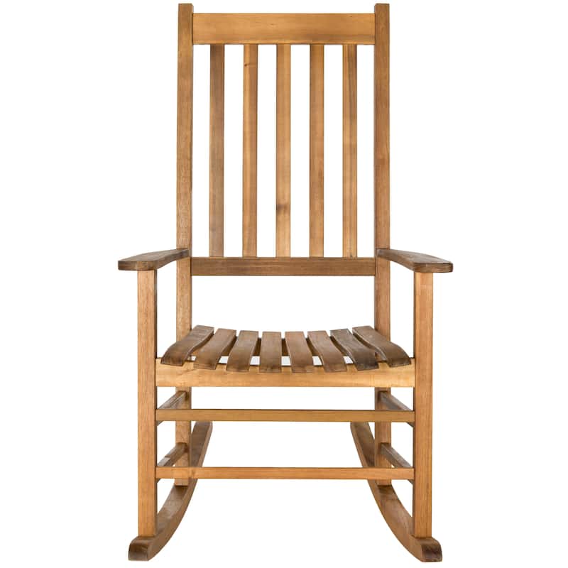 SAFAVIEH Outdoor Marilijn Acacia Wood Rocking Chair - 26W x 45D x 34H