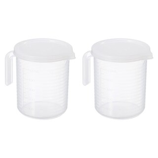 Bécher Gradué 1000ml En Plastique PC - Double Graduation Lisible
