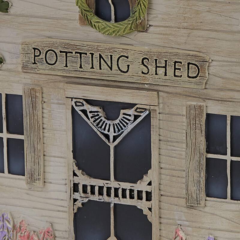 Park Designs Spring Garden Tissue Box Cover - Beige - 6 x 6 x 5.75
