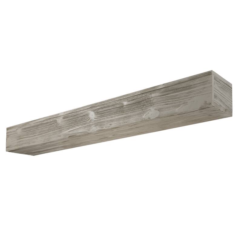 72" Rustic Wood Fireplace Mantel,Wall-Mounted & Floating Shelf for Home Decor