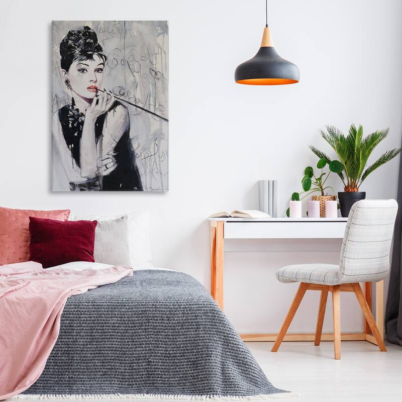Stupell Bold & Classic Audrey Canvas Wall Art Design By Lucille Lee